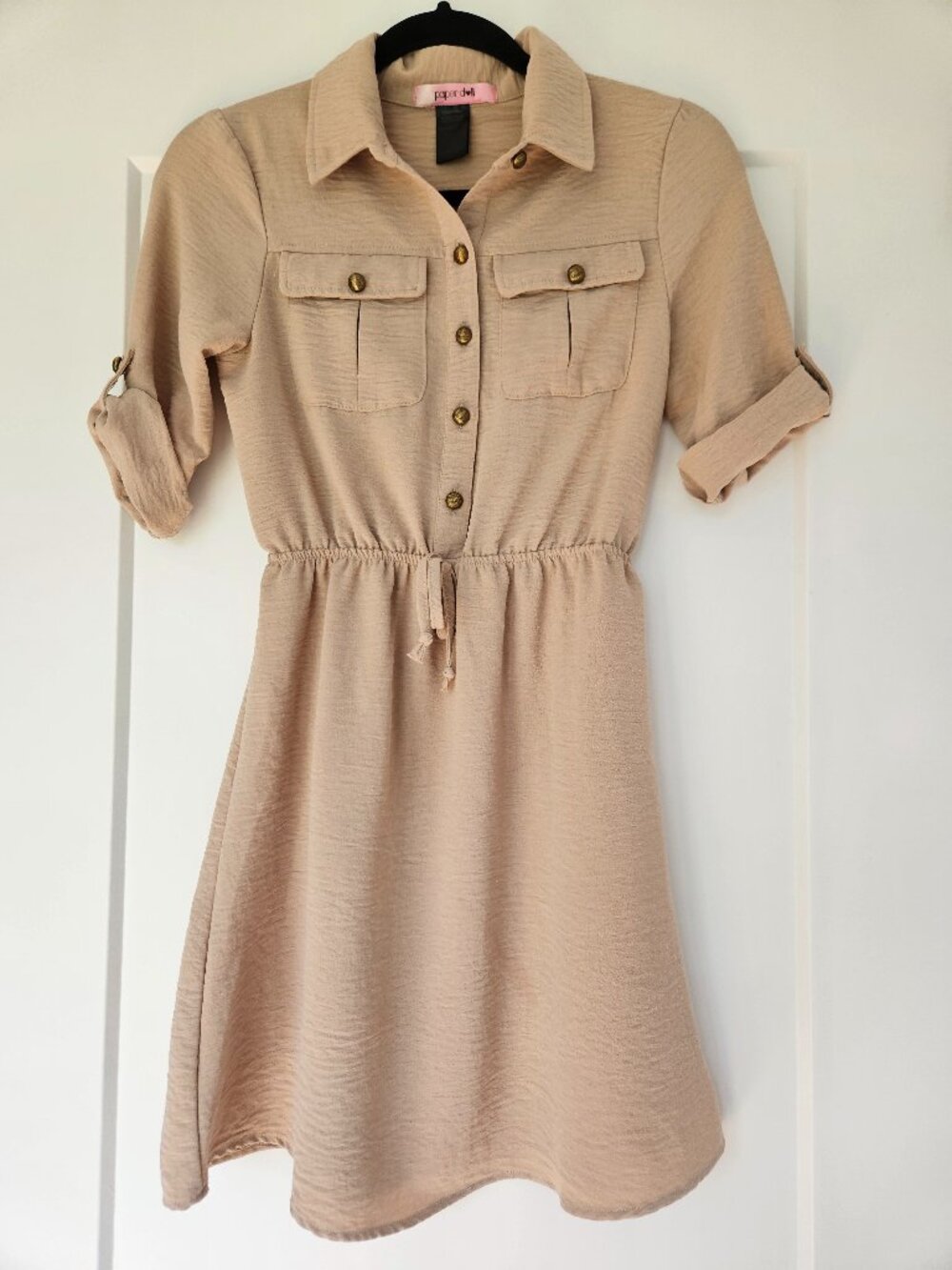 Cream shirtdress